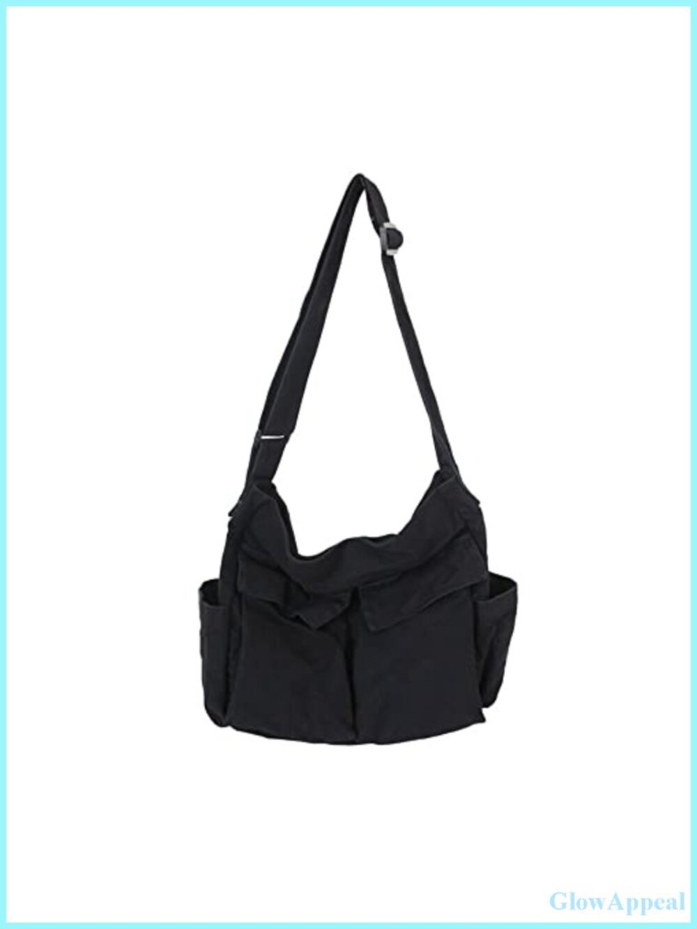 Canvas Crossbody Bag Large Messenger Shoulder Bag Adjustable Strap